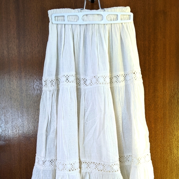 Linen Boho Peasant Skirt - Picture 1 of 3